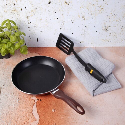 Royalford RF1754-FPSET 2Pcs Aluminium Fry Pan 28 & 22 Cm – Non-Stick Coating with Ergonomic Handle | Dishwasher Safe | 2.5mm Thick Induction Base | Ideal for Frying, Sauting, Stir-Frying - Image 5