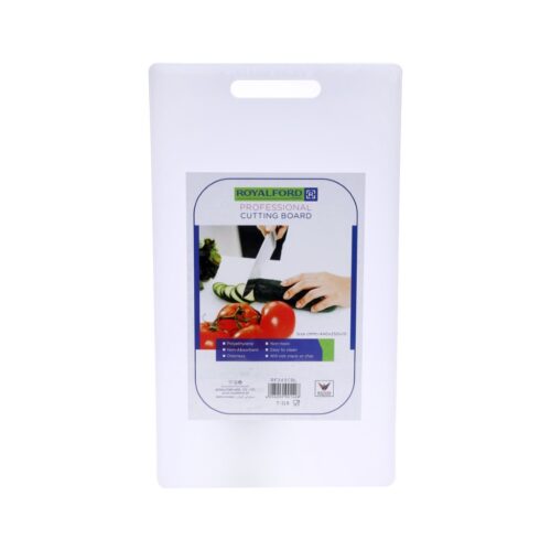 Royalford RF243CBS Chopping Board (Large) – Cutting Board with Non-Slip Base| Hanging Hole for Easy Storage |Perfect for Fruits & Vegetables & more - Image 2