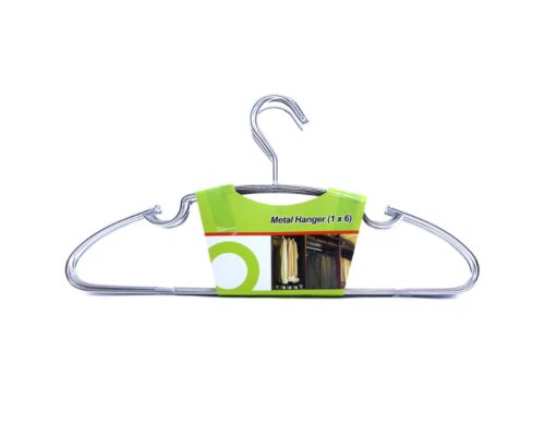 6Pcs Metal Hangers Set, 360 Rotating Swivel Hook | RF2574 | Home Premium Coat Hangers Set for Ties | High-Quality Metal Construction | Non-Slip Design