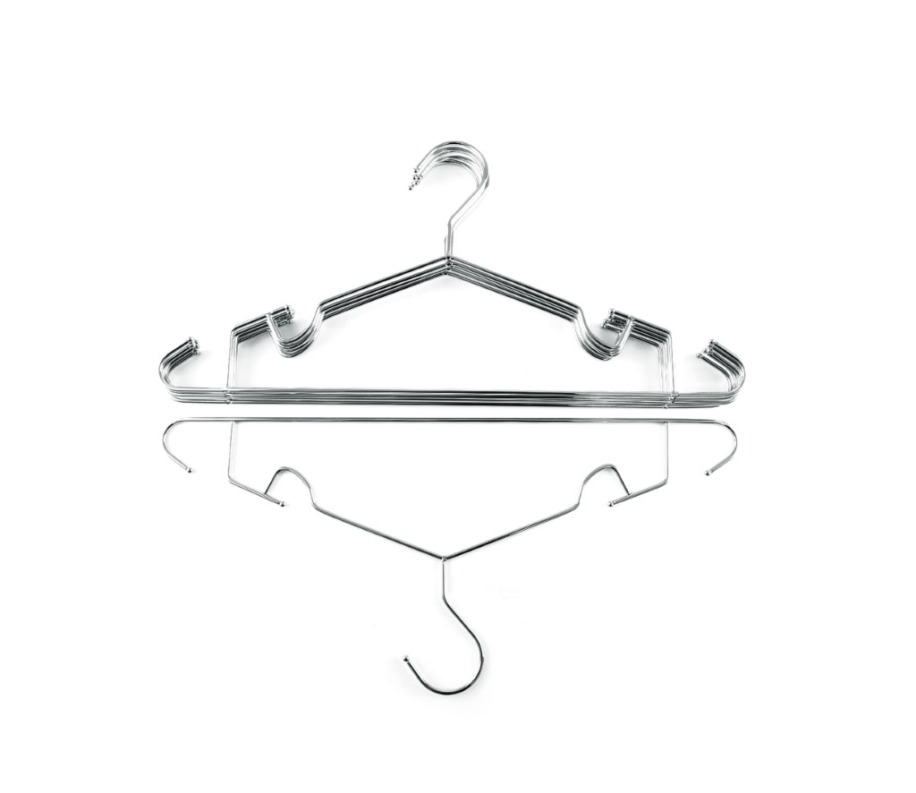 RF2575-WB-1jpg 6 pcs Metal Hanger Set, 360 Rotating Swivel Hook | RF2575 | Home Premium Coat Hangers Set for General Use | High-Quality Metal Construction & Non-Slip Design - Image 1