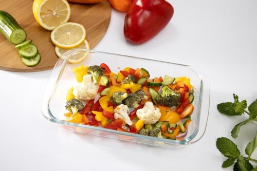 Borosilicate Glass Square Roaster, Casserole Baking Dish, Glass Oven Proof Cooking Dish, Oven Safe Bakeware