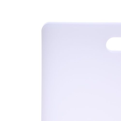 Royalford RF401-CBXL Chopping Board – Cutting Board with Non-Slip Base- Perfect for Fruits & Vegetables -Hanging Hole for Easy Storage – Multipurpose Dual Usage Kitchen Cutting Board (White) - Image 3