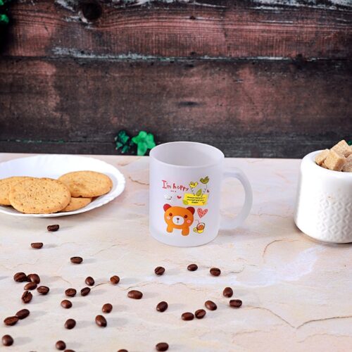 Royalford RF4845 300ml Glass Frosty Mug with Cap – Freezer Beer Glass with Handle | Dishwasher Safe | Perfect for Coffee – Tea Glass, Everyday Drinking Glasses, Cocktail Glasses - Image 4