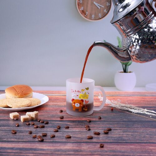 Royalford RF4845 300ml Glass Frosty Mug with Cap – Freezer Beer Glass with Handle | Dishwasher Safe | Perfect for Coffee – Tea Glass, Everyday Drinking Glasses, Cocktail Glasses - Image 5