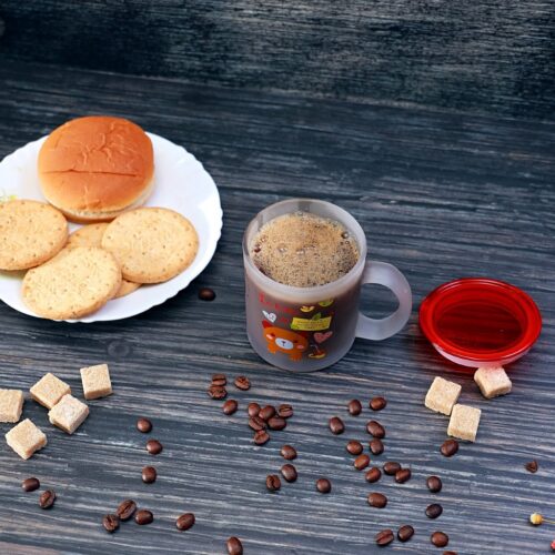 Royalford RF4845 300ml Glass Frosty Mug with Cap – Freezer Beer Glass with Handle | Dishwasher Safe | Perfect for Coffee – Tea Glass, Everyday Drinking Glasses, Cocktail Glasses - Image 6