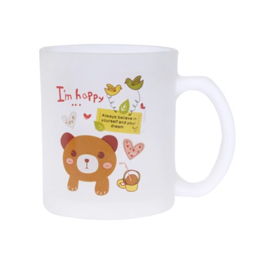 Royalford RF4845 300ml Glass Frosty Mug with Cap – Freezer Beer Glass with Handle | Dishwasher Safe | Perfect for Coffee – Tea Glass, Everyday Drinking Glasses, Cocktail Glasses - Image 2