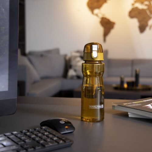 Royalford RF5225TN 550ml Water Bottle- Reusable Water Bottle | Wide Mouth with Hanging Clip | Button Lock Lid with Transparent Body | Perfect while Travelling, Camping, Trekking & More - Image 3