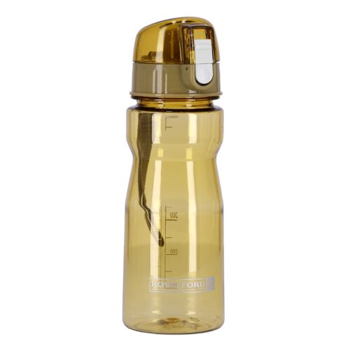 Royalford RF5225TN 550ml Water Bottle- Reusable Water Bottle | Wide Mouth with Hanging Clip | Button Lock Lid with Transparent Body | Perfect while Travelling, Camping, Trekking & More