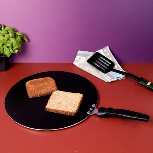 Durable Aluminium Material, Heat Resistant Handle Non-Stick Tawa RF5331 Royalford - Image 5