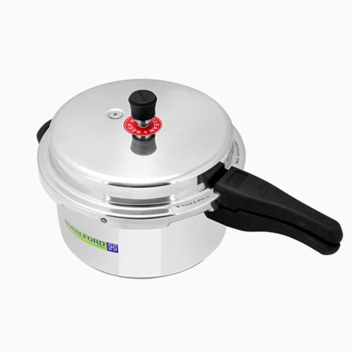 Royalford RF5929 10L Aluminium Induction Base Pressure Cooker – Lightweight & Durable Cooker with Lid, Cool Touch Handle and Safety Valves – Ideal for Gas and Solid Hotplates | 5 Years Warranty - Image 2