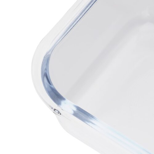Royalford RF6248 600ml Glass Meal Prep Container | Reusable, Airtight Food Storage Tray with Snap Locking Lid | Microwavable, Freezer, Oven & Dishwasher Safe| Use for Storage Food Container Bento Lunch Box - Image 3
