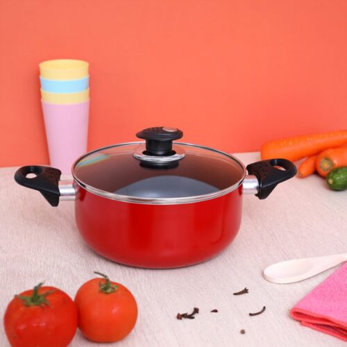 Royalford RF6444 Non-Stick Ceramic Casserole with Glass Lid 32 cm- Durable Non-stick Coating, High-Quality Construction with Comfortable Resistant Handle | Non-Stick Dish for Gas, Induction & Ceramic Hobs - Image 5