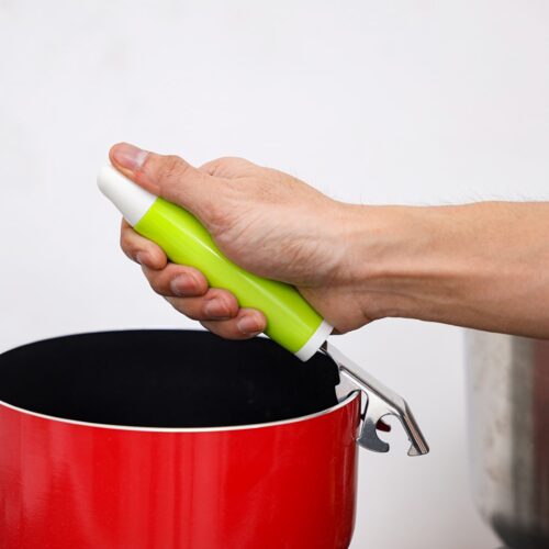 Dishes Clip with Stainless Steel Blade – Cooking Tong Kitchen Multifunction Plate Dish Clip Non-Slip Anti-Scald Handheld Bowl Pot Clamps with Comfortable Handle & Hanging Loop - Image 5