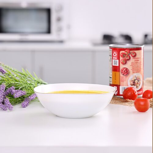 Royalford RF7876 Opal Imperial Gold Serving/Soup Bowl – 6.5 Inch| Elegant Design| Multipurpose| Ideal for cereals, pasta, soup, rice, stews, fruits & more - Image 4