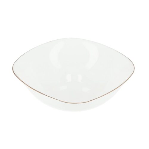 Royalford RF7876 Opal Imperial Gold Serving/Soup Bowl – 6.5 Inch| Elegant Design| Multipurpose| Ideal for cereals, pasta, soup, rice, stews, fruits & more