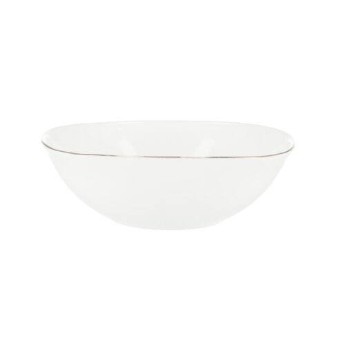 Royalford RF7876 Opal Imperial Gold Serving/Soup Bowl – 6.5 Inch| Elegant Design| Multipurpose| Ideal for cereals, pasta, soup, rice, stews, fruits & more - Image 2