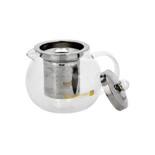 Royalford RF8265 Glass Tea Pot with Stainless Steel Strainer 650 ML - Image 3
