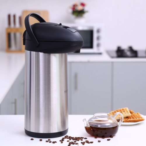 Royalford RF8338 5L Double Wall Vacuum Flask Stainless steel – Keeping Hot/Cold Retention, Pump Action Spill Proof Pouring Coffee, Hot Water, Tea, Beverage | Ideal for Commercial & Outings - Image 4