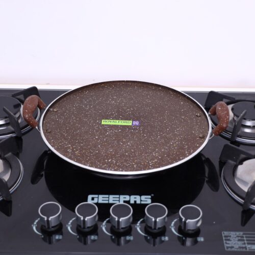 Royalford RF8378 Aluminium Round Tawa with Granite Finish | 35cm | Heat Resistant Handle 5 Layer Non-Stick Surface with 4.5mm Thickness Suitable for Crepe Chapatti Pancakes Roti Dosa Flatbread or Naan Bread - Image 4