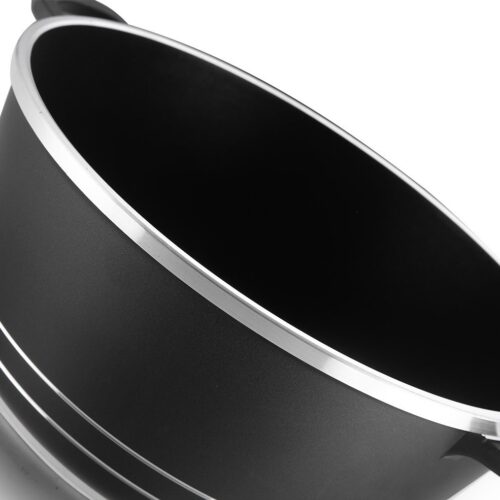 Royalford Die-cast Aluminium 36 cm Casserole with Glass Lid – Saucepan with Durable Non-Stick Coating – Stock Pot with Glass Lid & Heat-Resistant Handles – Cookware Casserole Pan - Image 2