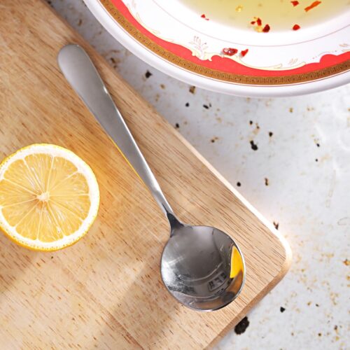 Royalford RF8666 Stainless Steel Soup Spoons – Set of 2 Pcs | Dishwasher Safe | ideal for hot soups, cereals, soup, kheer, bouillon or hot chocolate & more - Image 4