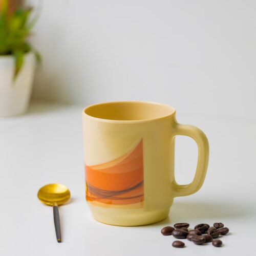 Royalford RF8699 Melamine Super Rays Handle Cup | Durable | Large Coffee & Tea Mug, Traditional Extra Large Tea Mug, Thick Wall Small Portable Mug |Comfortable Handle | Ideal for Hot & Cold Drinks| Brown - Image 4