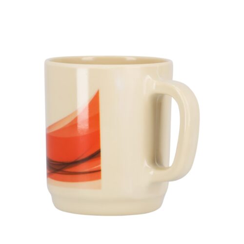 Royalford RF8699 Melamine Super Rays Handle Cup | Durable | Large Coffee & Tea Mug, Traditional Extra Large Tea Mug, Thick Wall Small Portable Mug |Comfortable Handle | Ideal for Hot & Cold Drinks| Brown