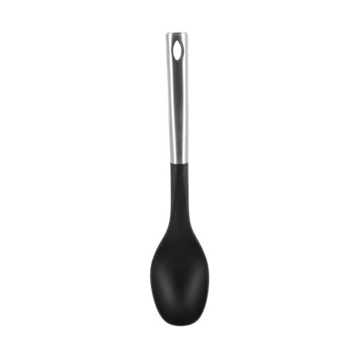 Royalford RF9480 Nylon Serving with Stainless Steel Handle – Cooking Spoon with Soft Grip Handle – Dinner Cutlery/Crockery Utensil – Ultra Stylish Long Handle with Hanging Loop - Image 2