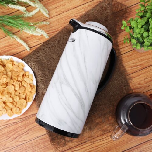 Royalford RF9592 Royalford 1.3 L Double Wall Vacuum Flask | Marble Designed – Heat Insulated Thermos for Long Hour Heat/Cold Retention | Comfortable Handle | Ideal for Hot Water, Tea, Beverage - Image 5