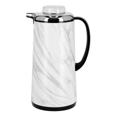 Royalford RF9592 Royalford 1.3 L Double Wall Vacuum Flask | Marble Designed – Heat Insulated Thermos for Long Hour Heat/Cold Retention | Comfortable Handle | Ideal for Hot Water, Tea, Beverage - Image 3