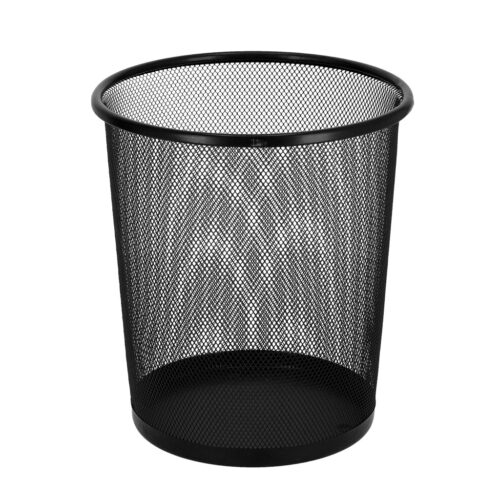 Royalford RF9796 Mesh Waste Bin – Portable Round Metal Small Trash Can Wastebasket, Garbage Container Bin Paper Bin | Compact Design | Ideal for Bathrooms, Kitchens, Home Offices & More