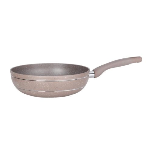 Royalford 26 CM Smart Wok Pan with Marble Coating- RF9840|Forged Aluminum Body with 3.8 MM Extra Thick Bottom| Induction Compatible and Soft Touch Handle| PFOA-Free and PTFE-Free| Blue - Image 2