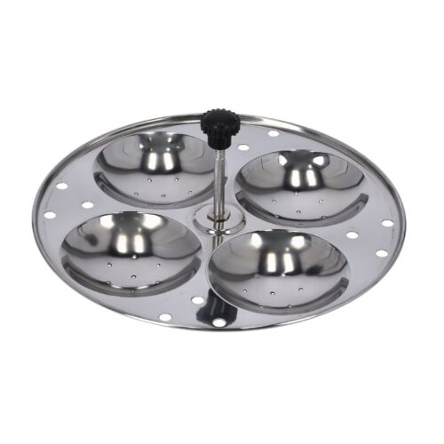 Royalford Stainless Steel Idly Stand- RF9876| Multi-Sectional Design with 3 Racks and Makes 12 Idlis, Mini Hole Mechanism for Soft and Perfect Idlis| Premium-Quality, Food-Grade, Healthy and Hygienic| Durable Construction with Balanced Heat Flow| Silver - Image 2