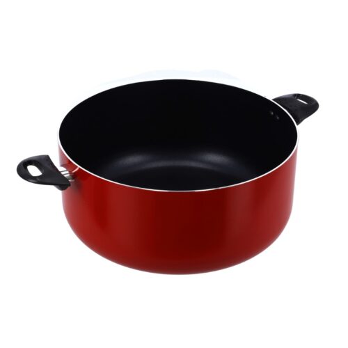 Royalford 36 Cm Aluminium Casserole with Glass Lid- Portable Durable with Ergonomic Handle & 3 Layer Non-Stick Coating | Compatible with Gas, Induction & Hot Plate, & Halogen - Image 3