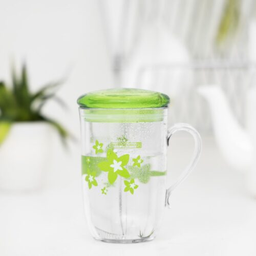 Royalford 260 ml Water Cup with Lid, High-Quality Plastic | Portable Reusable Transparent Tumblers for Both Hot and Cold Drinks Sweat Resistant | Leak Proof Lid with Comfortable Handle | Ideal for Birthday Party Daily Use - Image 4