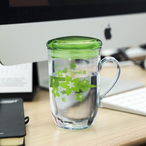 Royalford 260 ml Water Cup with Lid, High-Quality Plastic | Portable Reusable Transparent Tumblers for Both Hot and Cold Drinks Sweat Resistant | Leak Proof Lid with Comfortable Handle | Ideal for Birthday Party Daily Use - Image 5