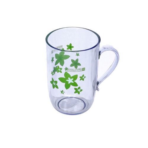 Royalford 260 ml Water Cup with Lid, High-Quality Plastic | Portable Reusable Transparent Tumblers for Both Hot and Cold Drinks Sweat Resistant | Leak Proof Lid with Comfortable Handle | Ideal for Birthday Party Daily Use - Image 2