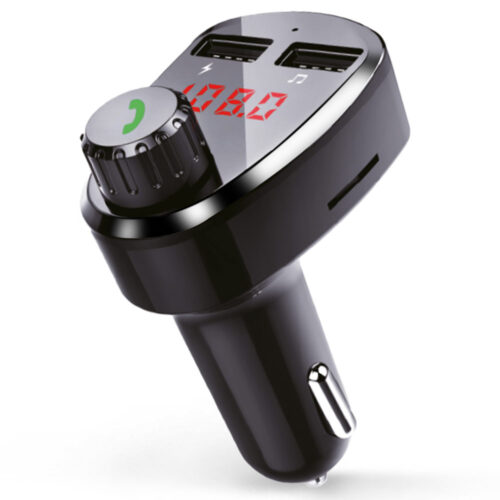 ROADPOWER Bluetooth FM Transmitter with LED Display FM Radio Adapter Music Player Car Kit with Hands-Free Calling With Mobile Charger