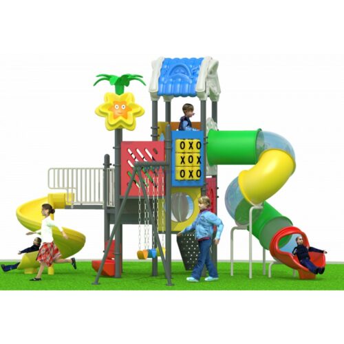 Children Slide And Swing Outdoor Playground Set RW-11016