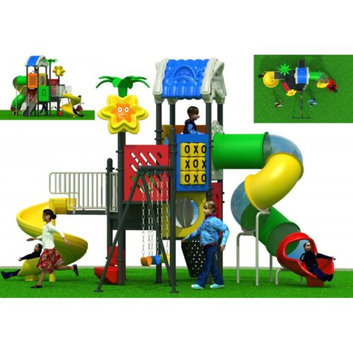 Children Slide And Swing Outdoor Playground Set RW-11016 - Image 2