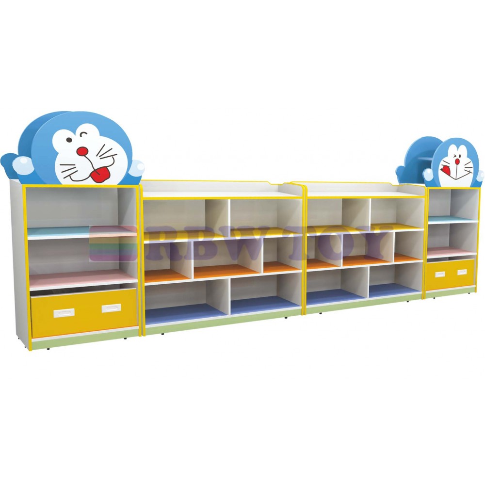 RW-17518-1000x1000-1jpg Doraemon Shape Wooden Book Shelf Cabinet RW-17518 - Image 1