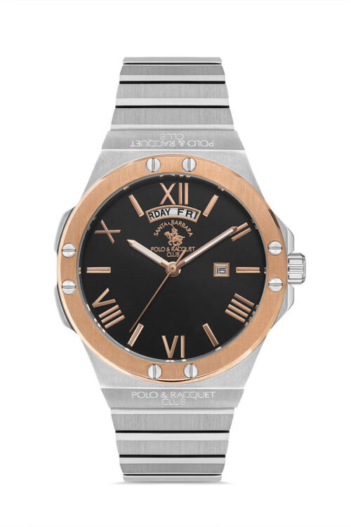 SANTA BARBARA LUXURY MENS STAINLESS STEEL STRAP WATCH - SB.1.10403-5 - Image 3