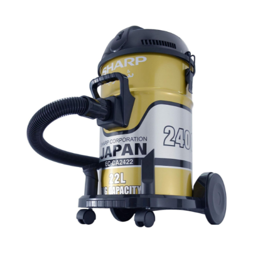 SHARP 22L 2400W HEAVY DUTY DRUM/BARREL 100% COPPER MOTOR VACUUM CLEANER EC-CA2422-Z GOLD - Image 3