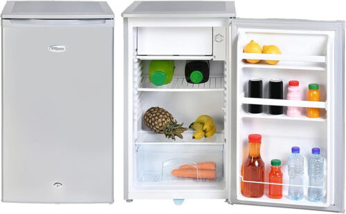 SUPER GENERAL SGR062HS REFRIGERATOR, Net Capacity: 90,Silver, Beverage-Fridge, Child Lock, Freezer-Box, reversible door, 48 x 52 x 85 cm, 1 Year Warranty