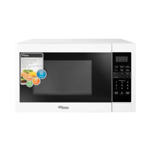 Super General 30 Liter Compact Counter-Top Microwave Oven, 900W Power, 1000W Grill, Digital Control, SGMM935DGW, White/Black, 59.1 x 46.3 x 38 cm, 1 Year Warranty - Image 2