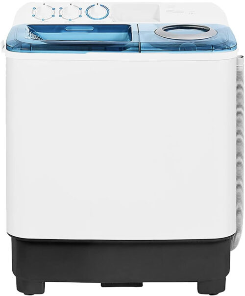 Super General 7 kg Twin-tub Semi-Automatic Washing Machine, White/Blue, efficient Top-Load Washer with Lint Filter, Spin-Dry, SGW-75, 76.1 x 44.8 x 90.5 cm, 1 Year Warranty - Image 3