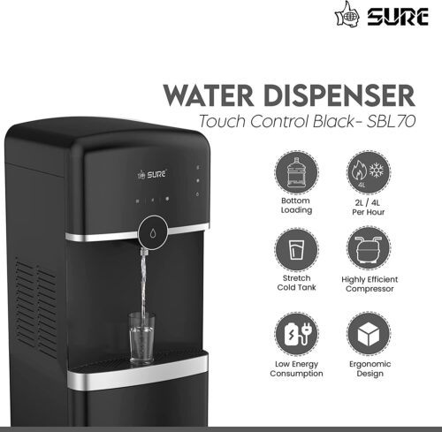SureWaterDispenserBottomLoadingHotColdAndNormalTemperatureFloorStandingBestForHomeKitchenOfficeTouchControlAutomaticSingleTapFaucetBlackColourSURESBL70-seven-wonder-ewGh-image4jpg - Tradedubai.ae Wholesale B2B Market - Tradedubai.ae Wholesale B2B Market