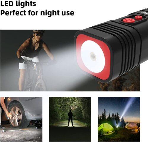 Tire Inflator Portable Air Compressor for Car, 12V DC and 2000 * 3 mAh Bike Tire Pump with Digital Pressure Gauge - Image 5