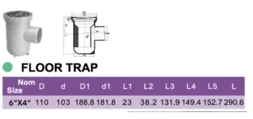 Elevate Drainage Efficiency with MAAT UPVC Floor Trap - Image 2
