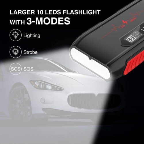 UTRAI Jstar 3 Car Jump Starter with LCD Screen Portable Power Pack - Image 5